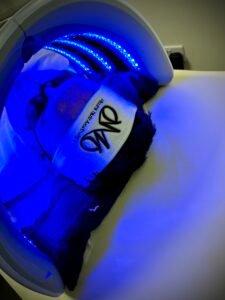 Blue LED light therapy facial at MISUMI NutrAesthetics in Headingley, Leeds